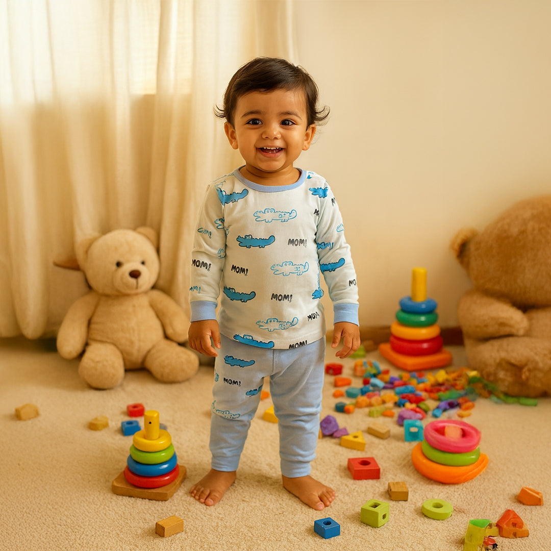 Blue Crocodile PJs (Unisex)