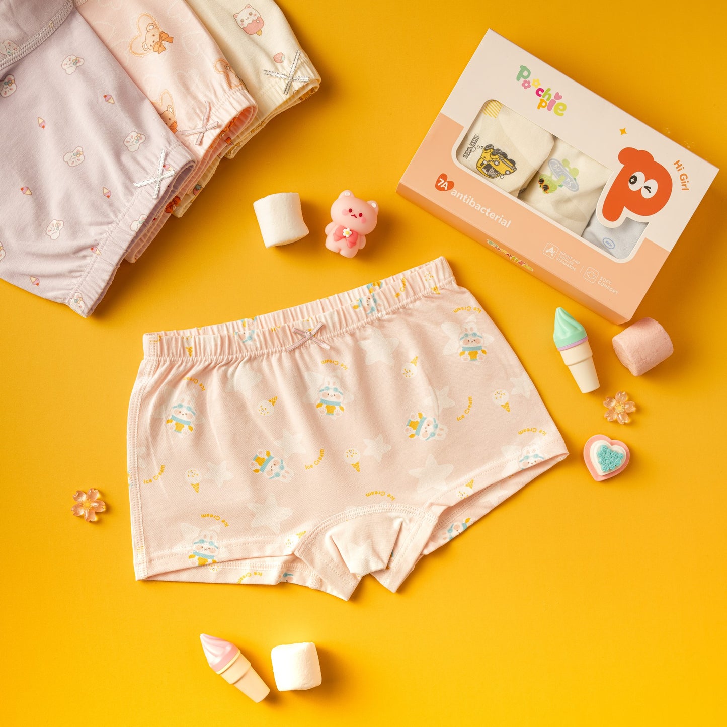 Poochie Pie Girls Happy Undies