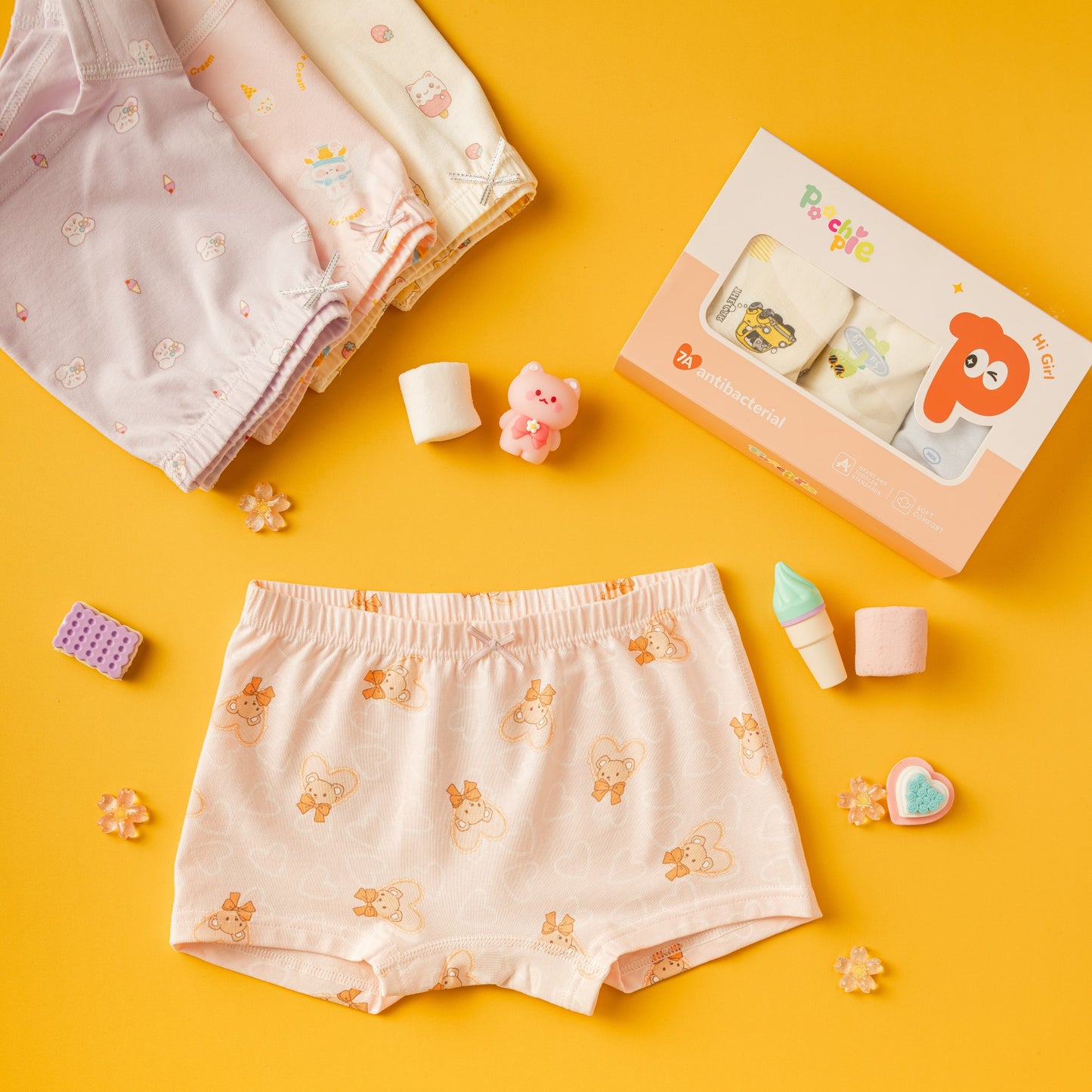 Poochie Pie Girls Happy Undies