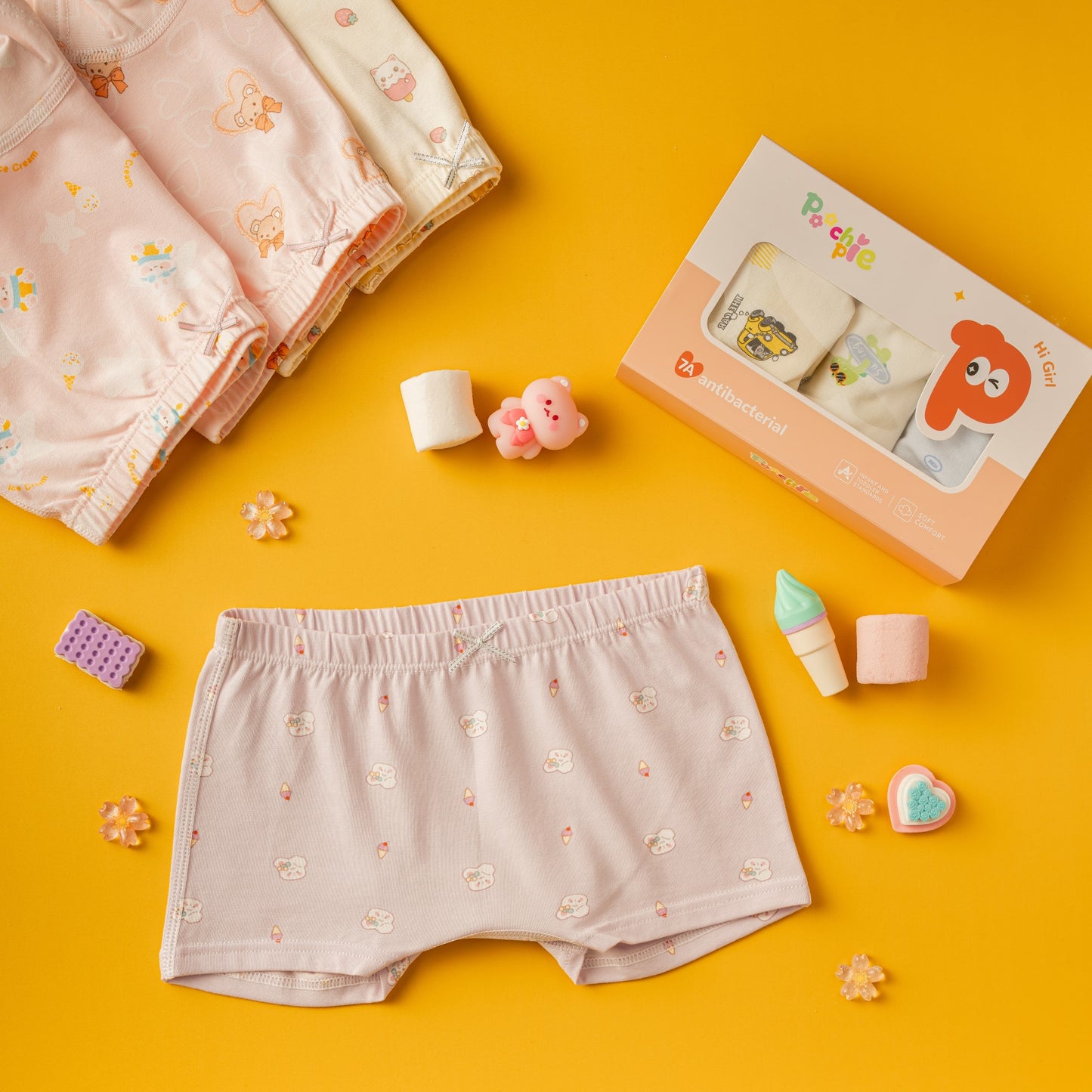 Poochie Pie Girls Happy Undies